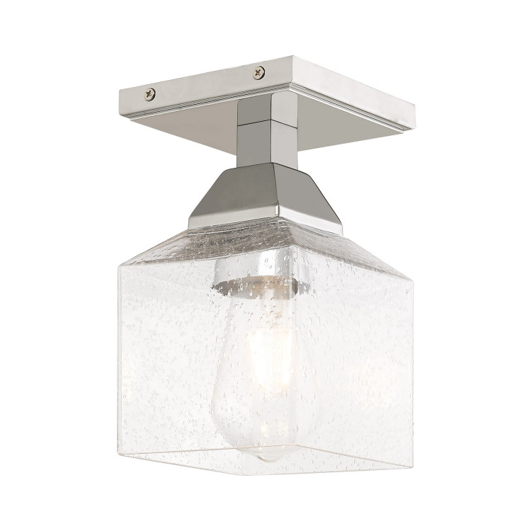 Livex Lighting - 10380-05 - One Light Ceiling Mount - Aragon - Polished Chrome Livex Lighting - 10380-05 - One Light Ceiling Mount - Aragon - Polished Chrome