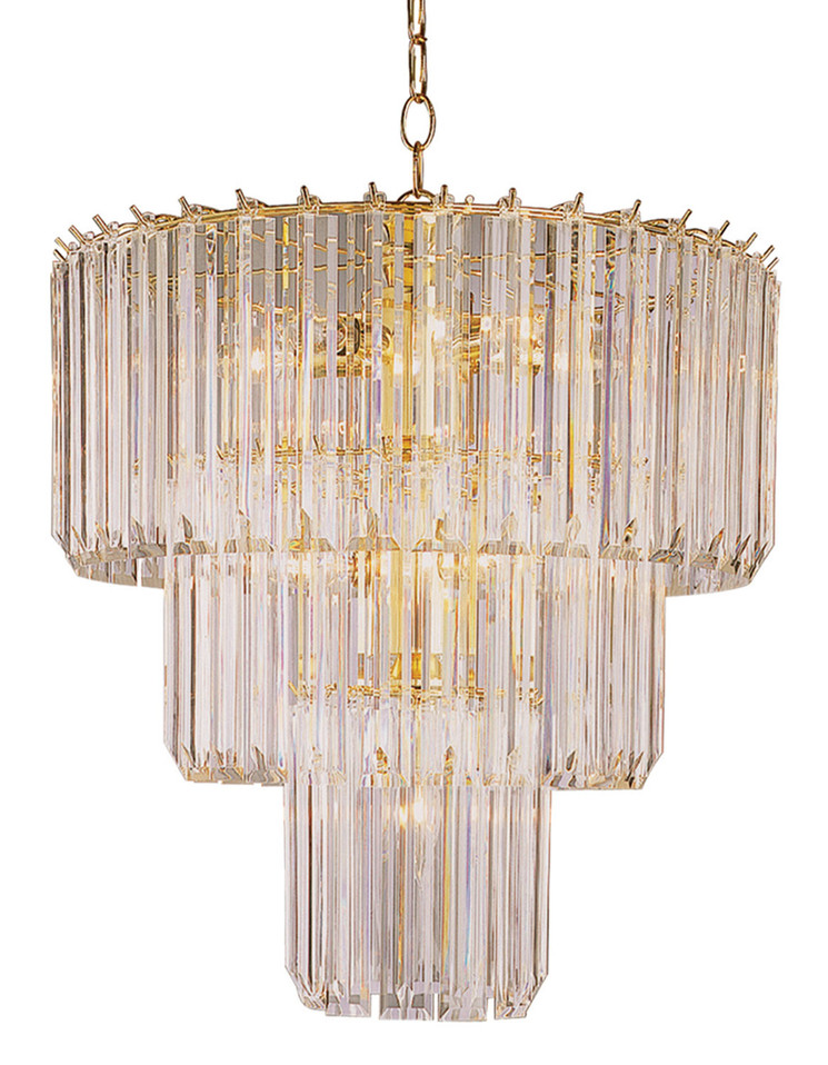Trans Globe Imports - 9647 PB - Nine Light Pendant - Tranquility - Polished Brass
