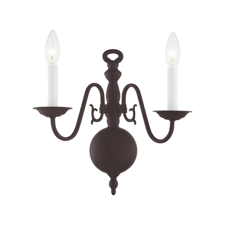 Livex Lighting - 5002-07 - Two Light Wall Sconce - Williamsburgh - Bronze