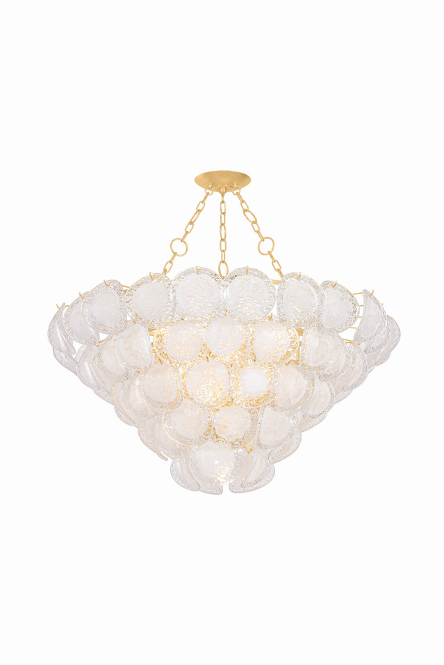 Hudson Valley - 1350-VGL - 17 Light Chandelier - Cedar Hill - Vintage Gold Leaf