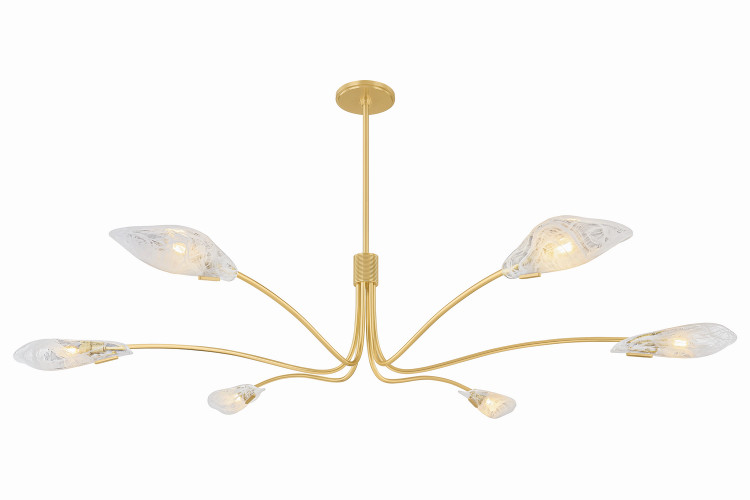 Hudson Valley - 4906-AGB - Six Light Chandelier - Tenafly - Aged Brass