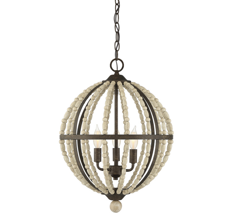 Meridian - M70099AV - Three Light Pendant - Avignon