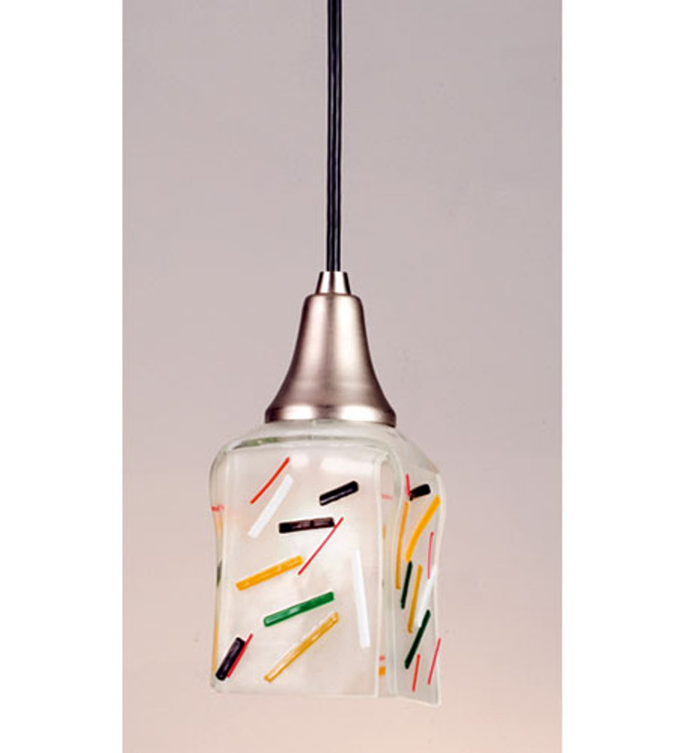 Meyda Tiffany - 12428 - One Light Mini Pendant - Metro Fusion - Nickel
