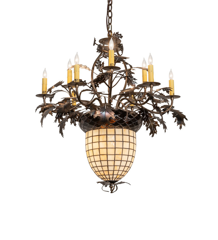 Meyda Tiffany - 12753 - 11 Light Chandelier - Greenbriar Oak - Antique Copper Meyda Tiffany - 12753 - 11 Light Chandelier - Greenbriar Oak - Antique Copper
