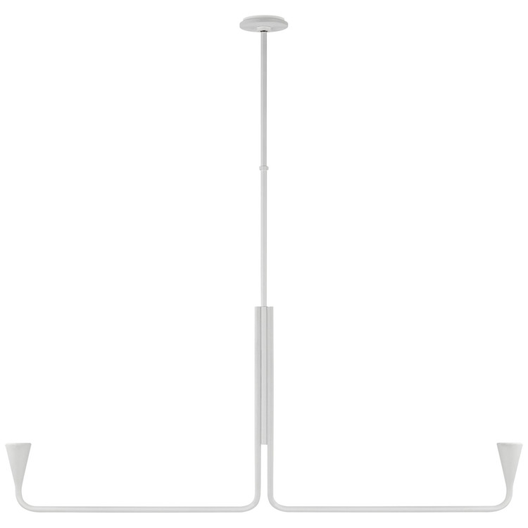 Visual Comfort Signature - KW 5642PW - LED Linear Chandelier - Brassica - Plaster White