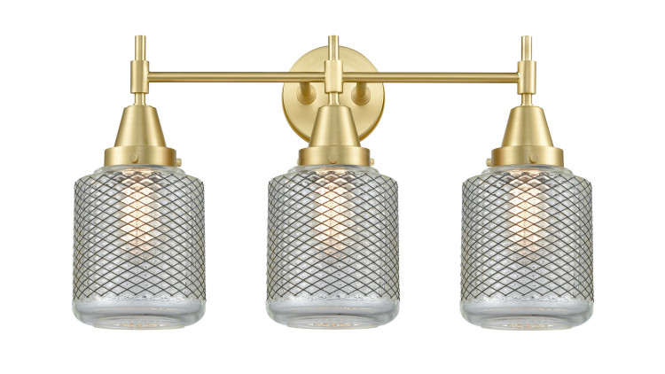 Innovations - 447-3W-SB-G262 - Three Light Bath Vanity - Satin Brass