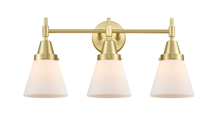 Innovations - 447-3W-SB-G61 - Three Light Bath Vanity - Satin Brass
