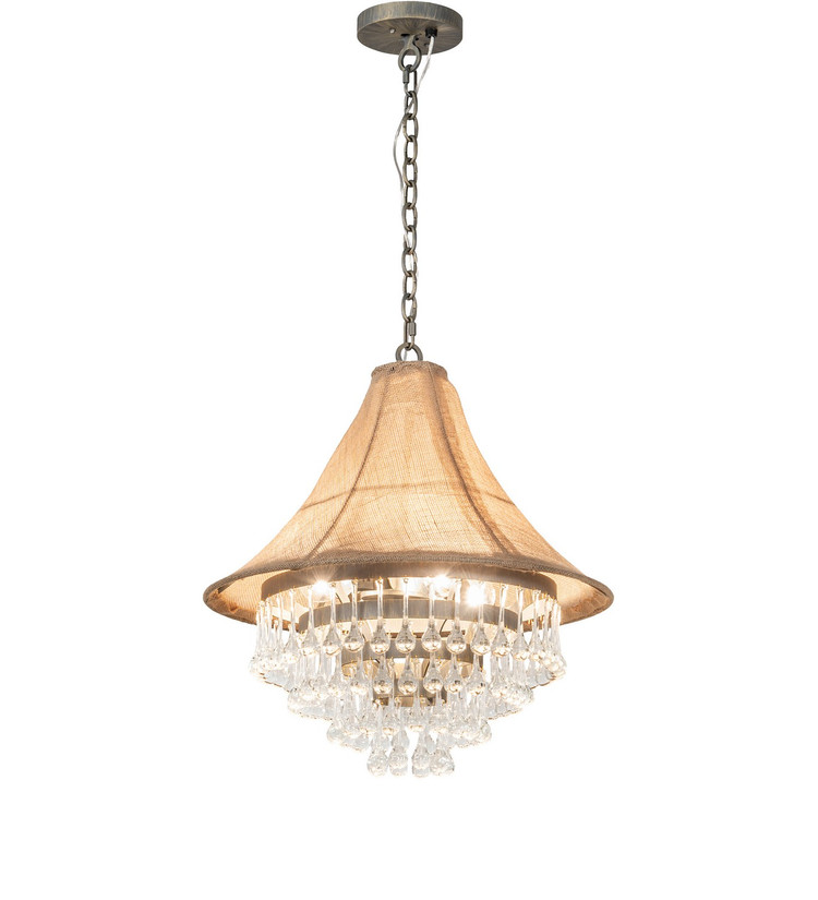 Meyda Tiffany - 242374 - Four Light Pendant - Mosier - Antique Brass