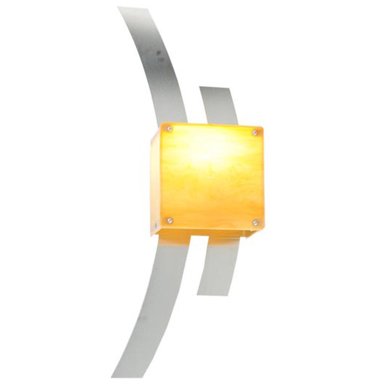 Meyda Tiffany - 254834 - LED Wall Sconce - Tortuga Luna - Brushed Stainless Steel