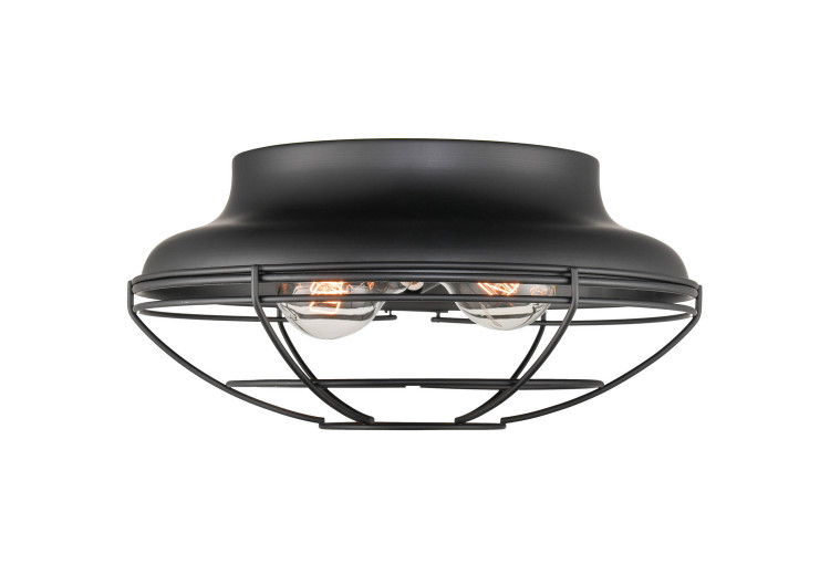 Millennium - 5382-MB - Two Light Flush Mount - Matte Black