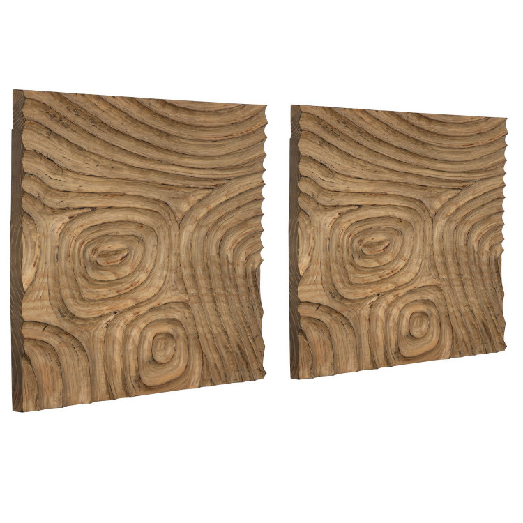 Uttermost - 04357 - Wall Decor - Channels - Matte Natural Oak