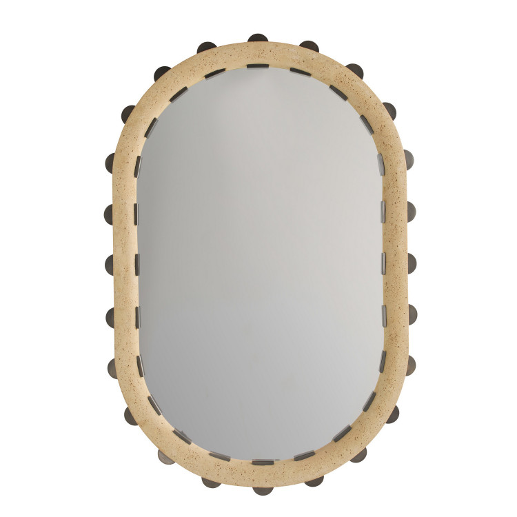 Arteriors - WMC05 - Mirror - Nicolai - Faux Travertine