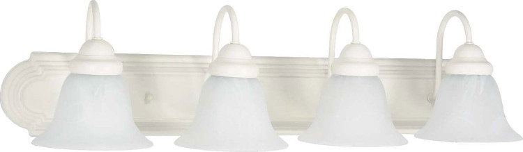 Nuvo Lighting - 60-334 - Four Light Vanity - Ballerina - Textured White Nuvo Lighting - 60-334 - Four Light Vanity - Ballerina - Textured White