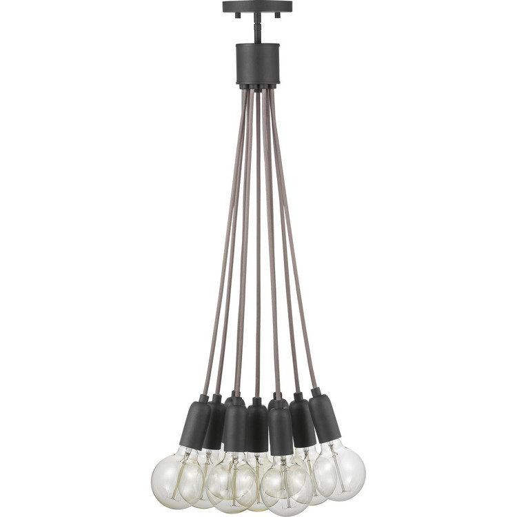 Progress Lighting - P500140-143 - Nine Light Pendant - Cirro - Graphite