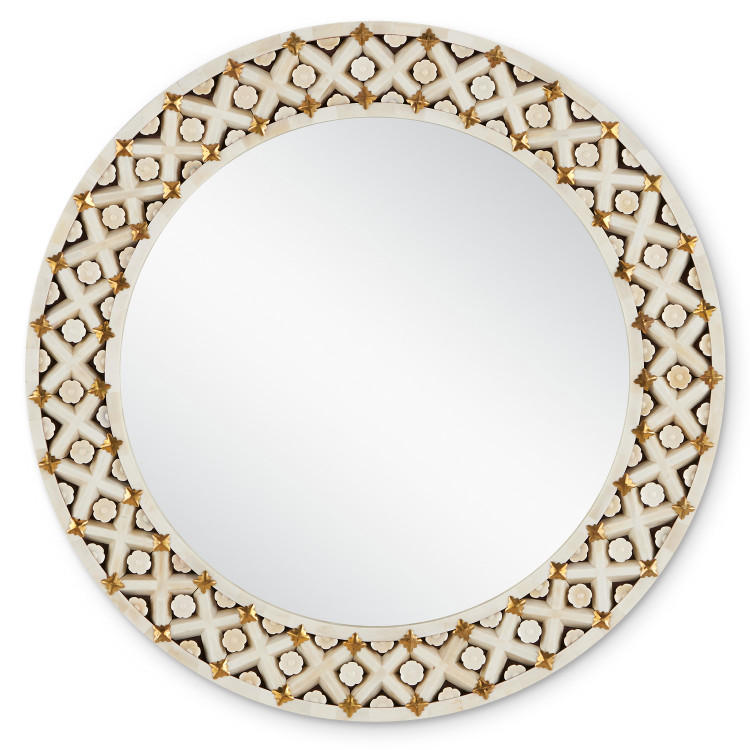 Currey and Company - 1000-0136 - Mirror - Ellaria Collection - Natural/Brass/Mirror Currey and Company - 1000-0136 - Mirror - Ellaria Collection - Natural/Brass/Mirror