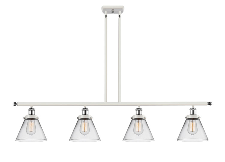 Innovations - 916-4I-WPC-G42 - Four Light Island Pendant - Ballston Urban - White Polished Chrome