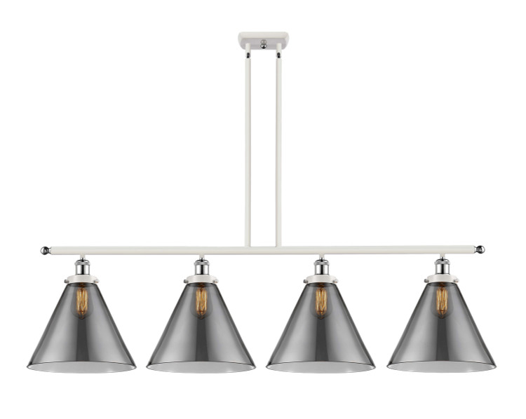 Innovations - 916-4I-WPC-G43-L - Four Light Island Pendant - Ballston Urban - White Polished Chrome