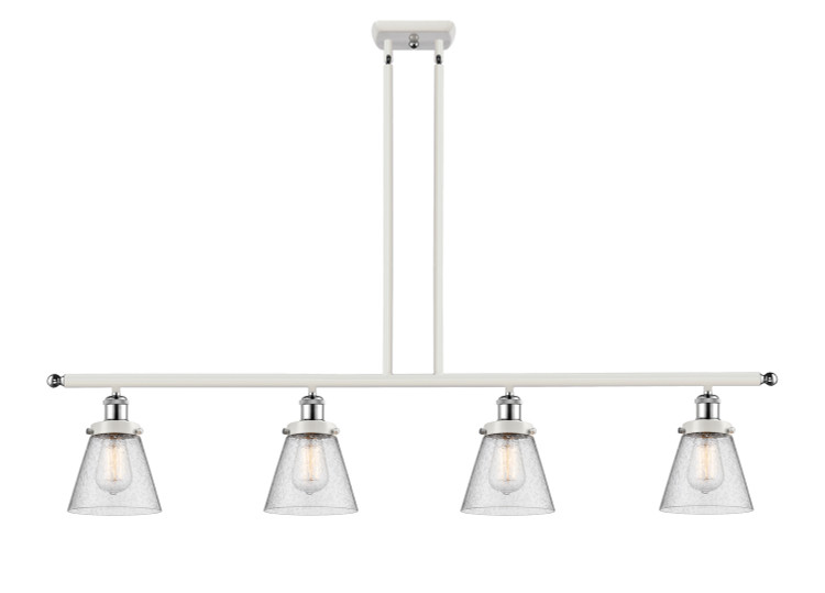 Innovations - 916-4I-WPC-G64 - Four Light Island Pendant - Ballston Urban - White Polished Chrome