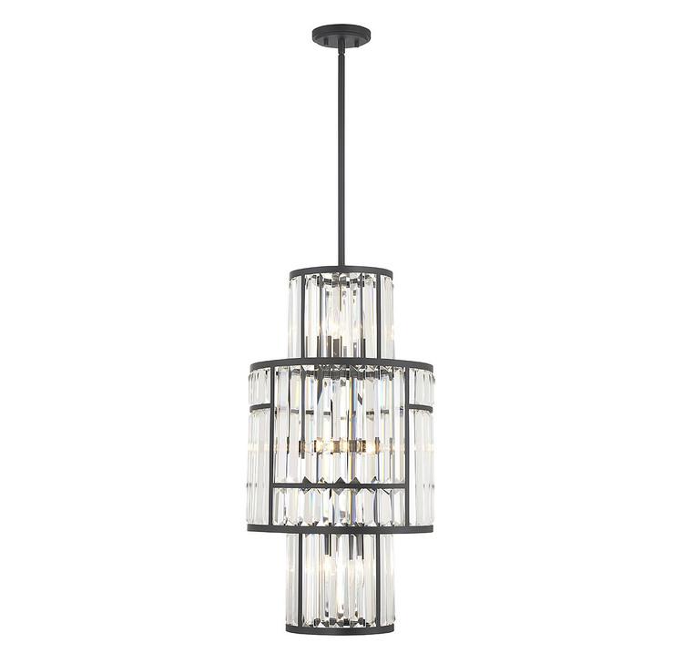 Savoy House - 3-2226-8-89 - Eight Light Pendant - Rohe - Matte Black Savoy House - 3-2226-8-89 - Eight Light Pendant - Rohe - Matte Black