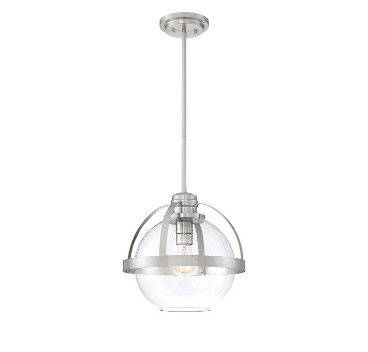 Savoy House - 7-7201-1-SN - One Light Pendant - Pendleton - Satin Nickel Savoy House - 7-7201-1-SN - One Light Pendant - Pendleton - Satin Nickel