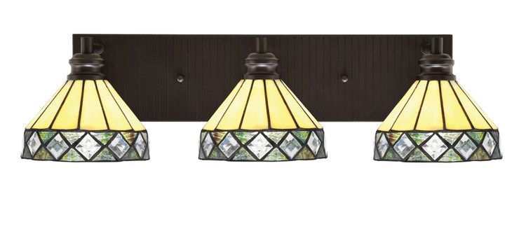 Toltec Lighting - 1163-ES-9405 - Three Light Bath Bar - Edge - Espresso