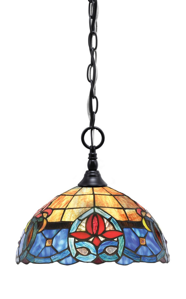 Toltec Lighting - 11-MB-9359 - One Light Mini Pendant - Chain - Matte Black
