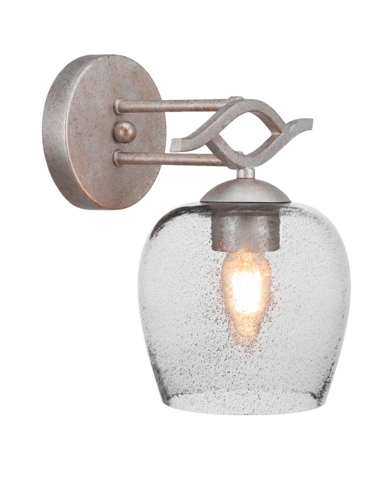 Toltec Lighting - 141-AS-4812 - One Light Wall Sconce - Revo - Aged Silver