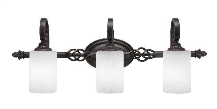 Toltec Lighting - 163-DG-310 - Three Light Bath Bar - Eleganté - Dark Granite Toltec Lighting - 163-DG-310 - Three Light Bath Bar - Eleganté - Dark Granite