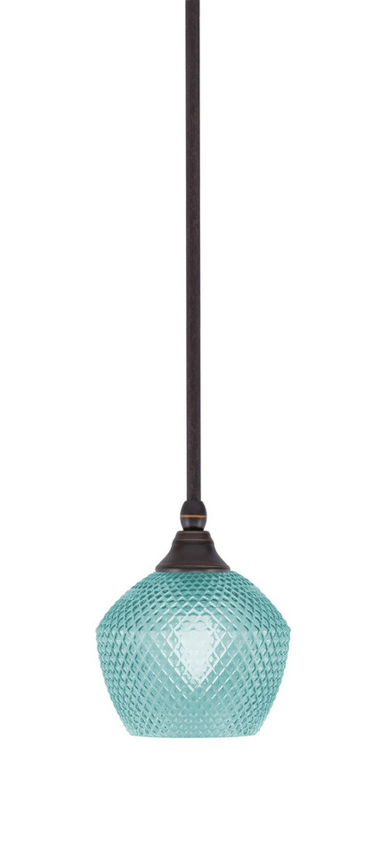 Toltec Lighting - 23-DG-4625 - One Light Mini Pendant - Stem - Dark Granite
