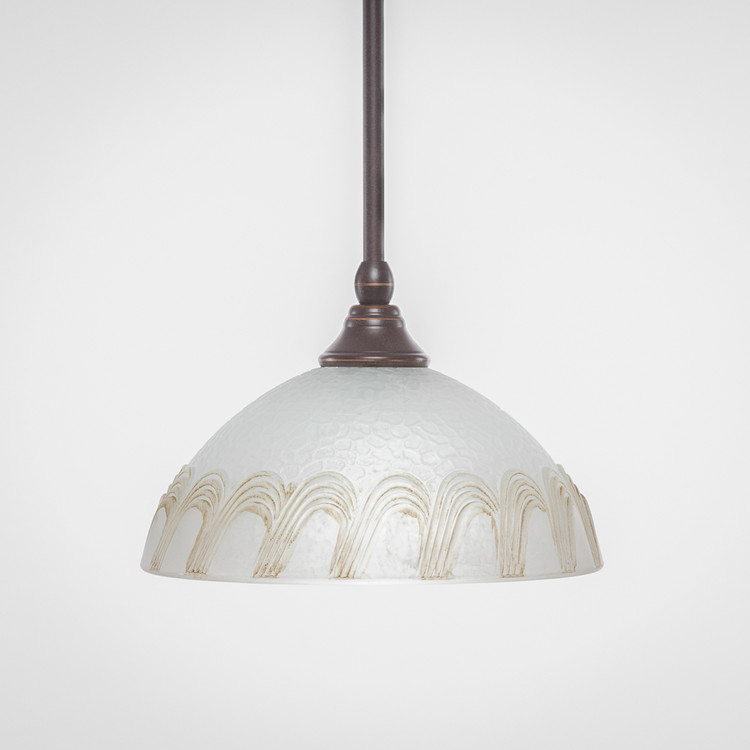 Toltec Lighting - 23-DG-5610 - One Light Mini Pendant - Any - Dark Granite
