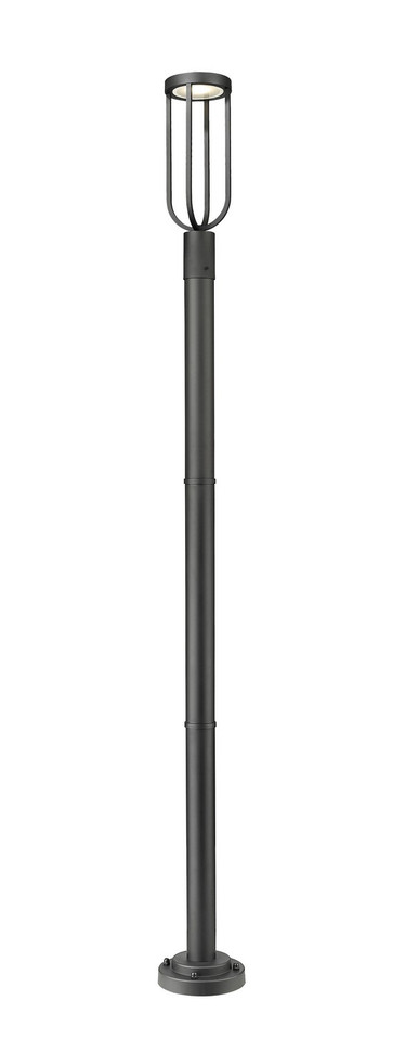 Z-Lite - 5005PHM-567P-BK-LED - LED Outdoor Post Moun Fixture - Leland - Sand Black