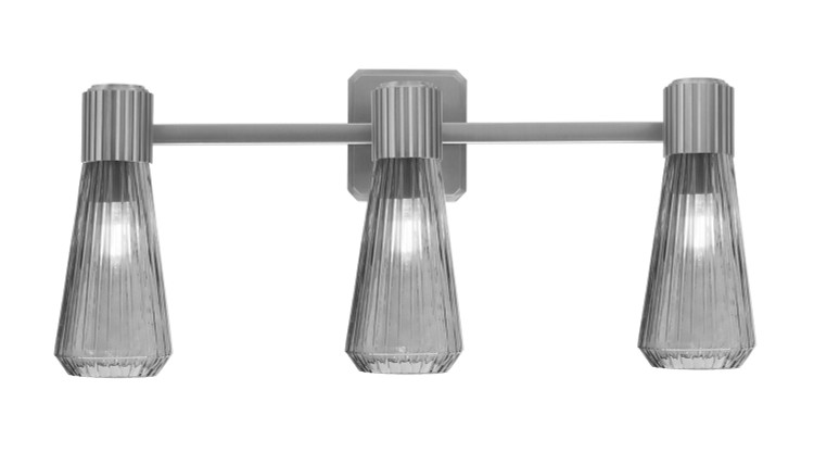 Toltec Lighting - 4823-GP-882 - Three Light Bath Bar - Everleigh - Graphite