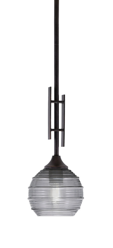 Toltec Lighting - 320-DG-5112 - One Light Mini Pendant - Uptowne - Dark Granite