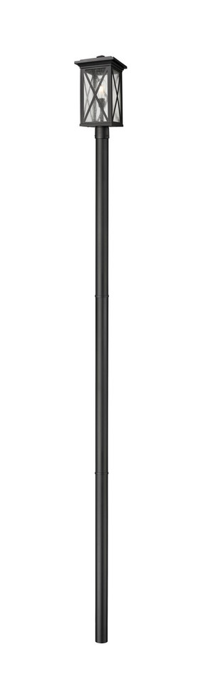 Z-Lite - 583PHBR-5009P120-BK - One Light Outdoor Post Mount Fixture - Brookside - Black