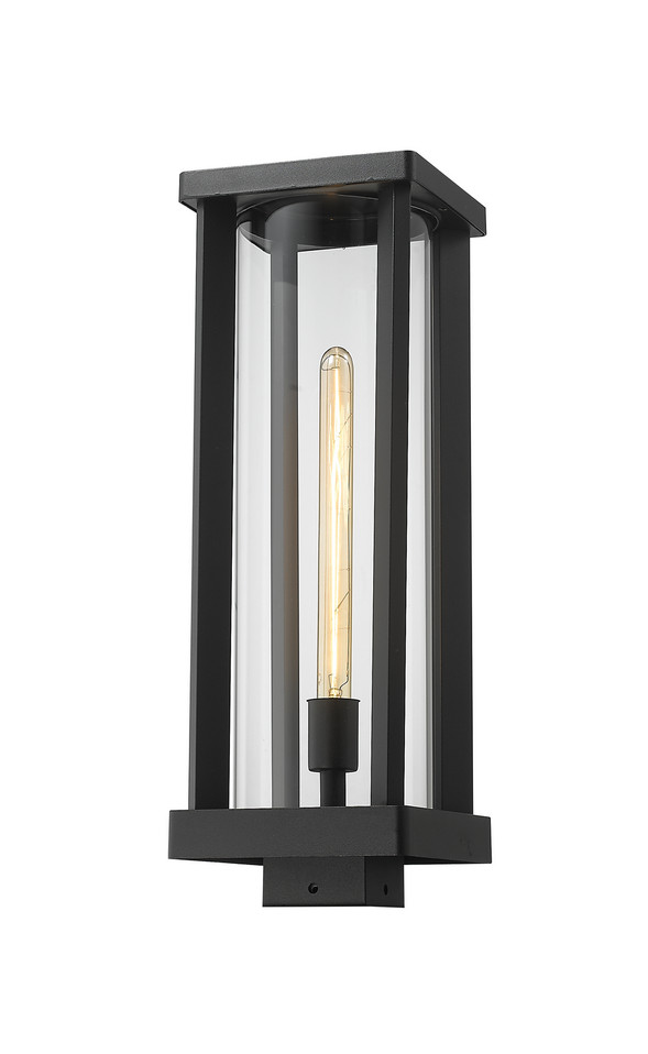 Z-Lite - 586PHBS-BK - One Light Outdoor Post Mount Fixture - Glenwood - Black