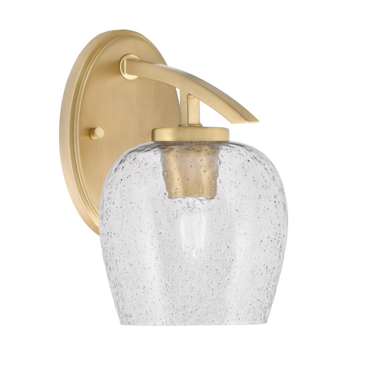 Toltec Lighting - 3720-NAB-4812 - One Light Wall Sconce - Kurve - New Age Brass