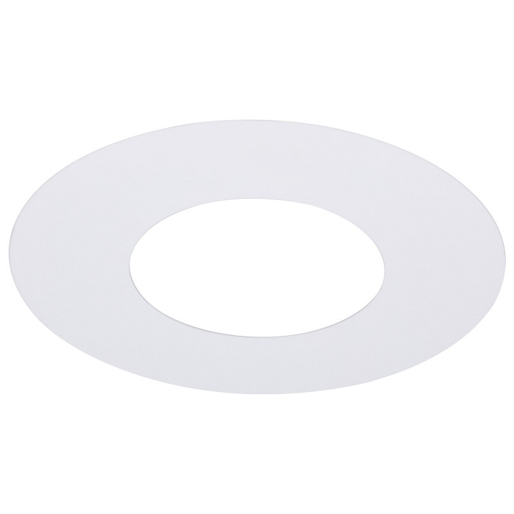 Satco - S13540 - 4-Inch Flat Goof Ring for Commercial Downlights - Matte White