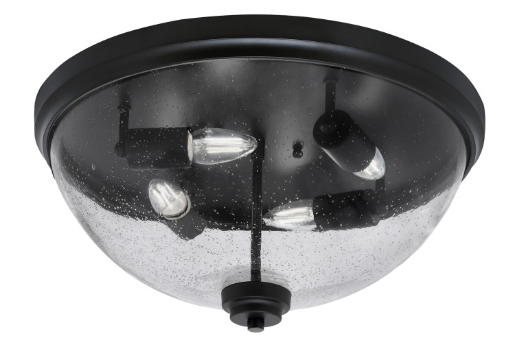 Toltec Lighting - 828-MB-0 - Four Light Flush Mount - Any - Matte Black