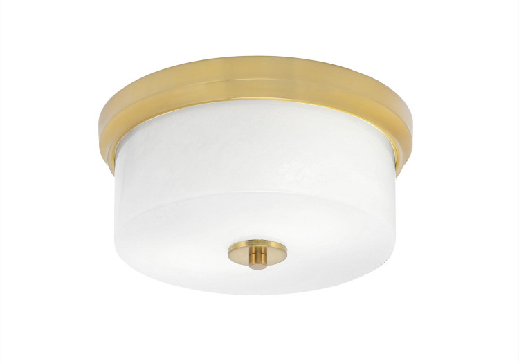 Toltec Lighting - 832-NAB-1 - Two Light Flush Mount - Flush Mounts - New Age Brass