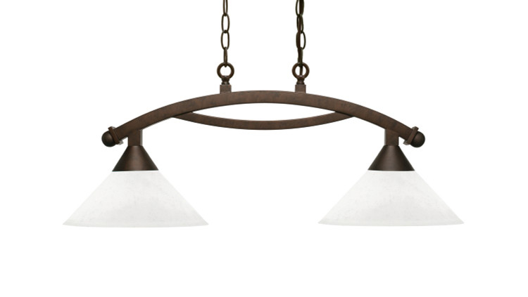 Toltec Lighting - 872-BRZ-314 - Two Light Island Pendant - Bow - Bronze
