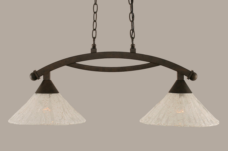 Toltec Lighting - 872-BRZ-709 - Two Light Island Bar - Bow - Bronze