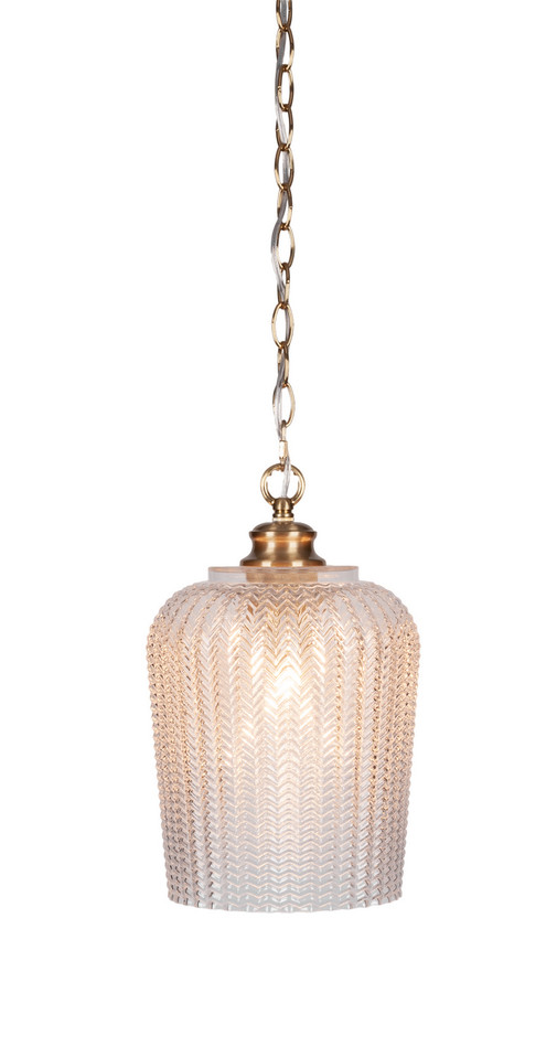 Toltec Lighting - 91-NAB-4280 - One Light Pendant - Cordova - New Age Brass