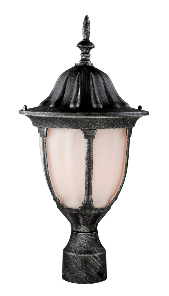 Trans Globe Imports - 4042 SWI - One Light Postmount Lantern - Hamilton - Swedish Iron