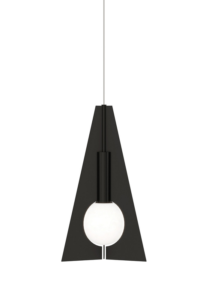 Visual Comfort Modern - 700FJOBLPB-LED930 - LED Pendant - Orbel Pyramid - Nightshade Black