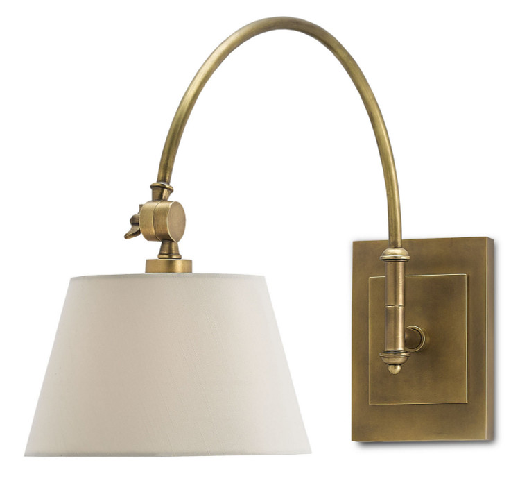 Currey and Company - 5000-0003 - One Light Wall Sconce - Ashby Collection - Antique Brass