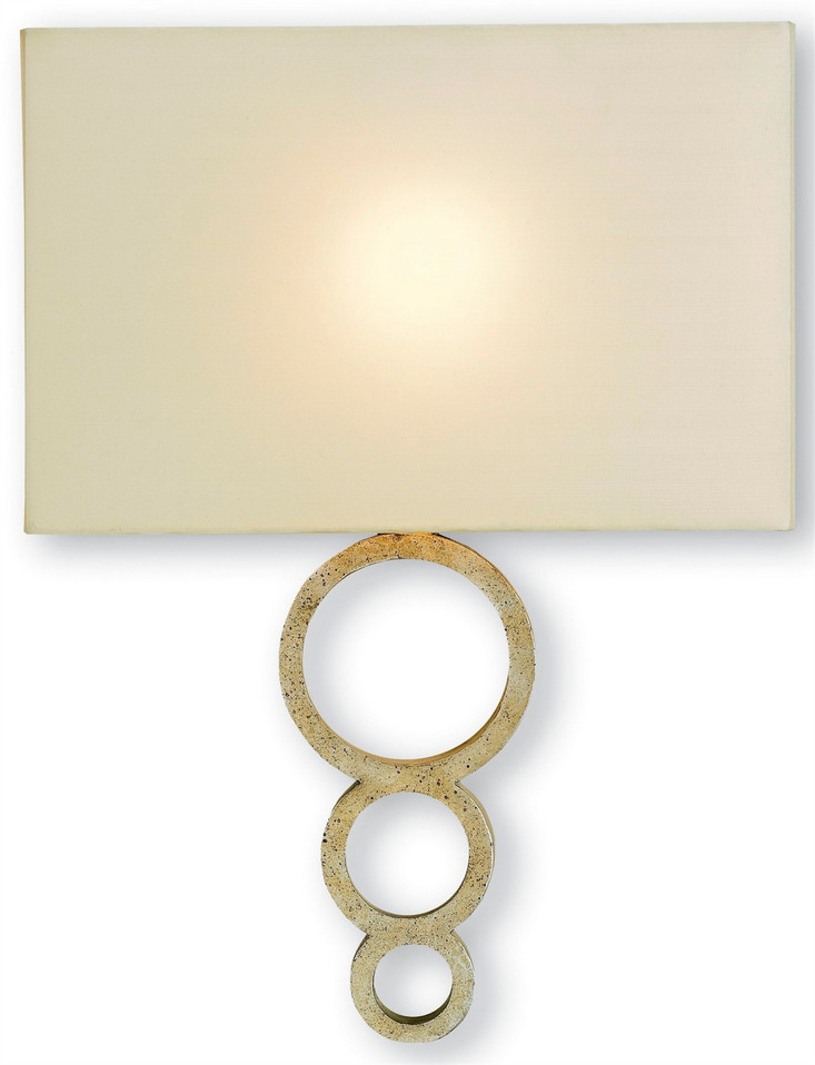 Currey and Company - 5906 - One Light Wall Sconce - Silver Granello