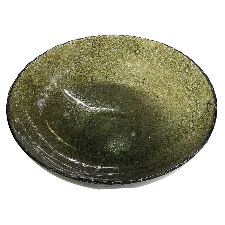 Uttermost - 18306 - Bowl - Veridian Shimmer - Blue Green And Earthy Brown