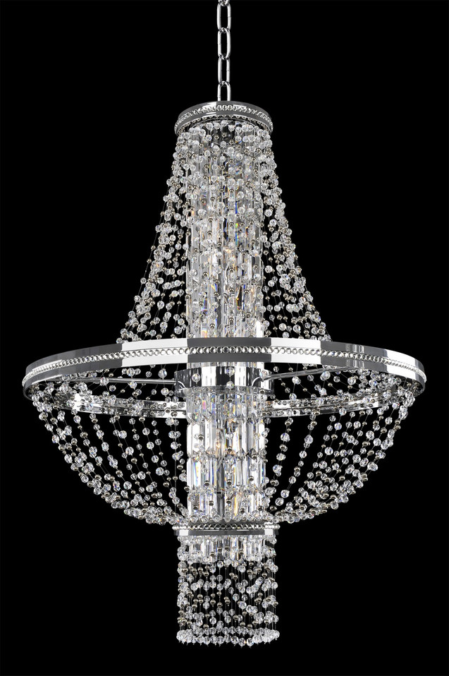 Allegri - 020372-010-FR001 - Ten Light Pendant - Capri - Chrome