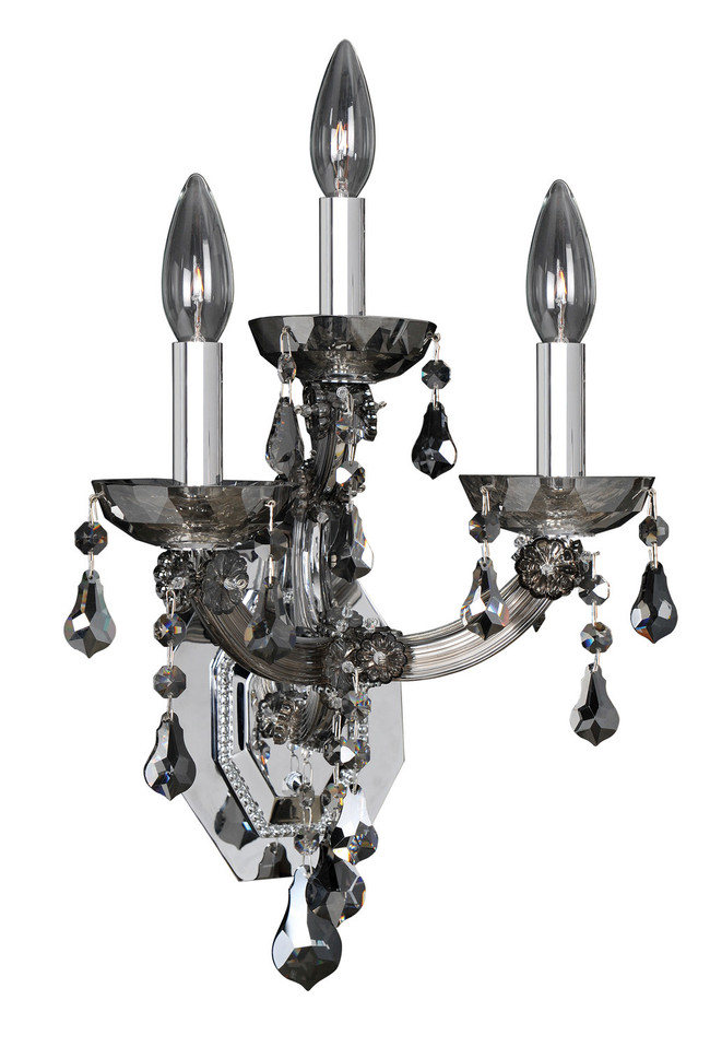 Allegri - 023423-010-FR006 - Three Light Wall Bracket - Brahms - Chrome