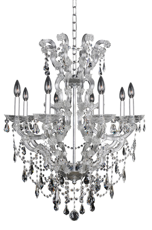 Allegri - 023454-010-FR001 - Eight Light Chandelier - Brahms - Chrome